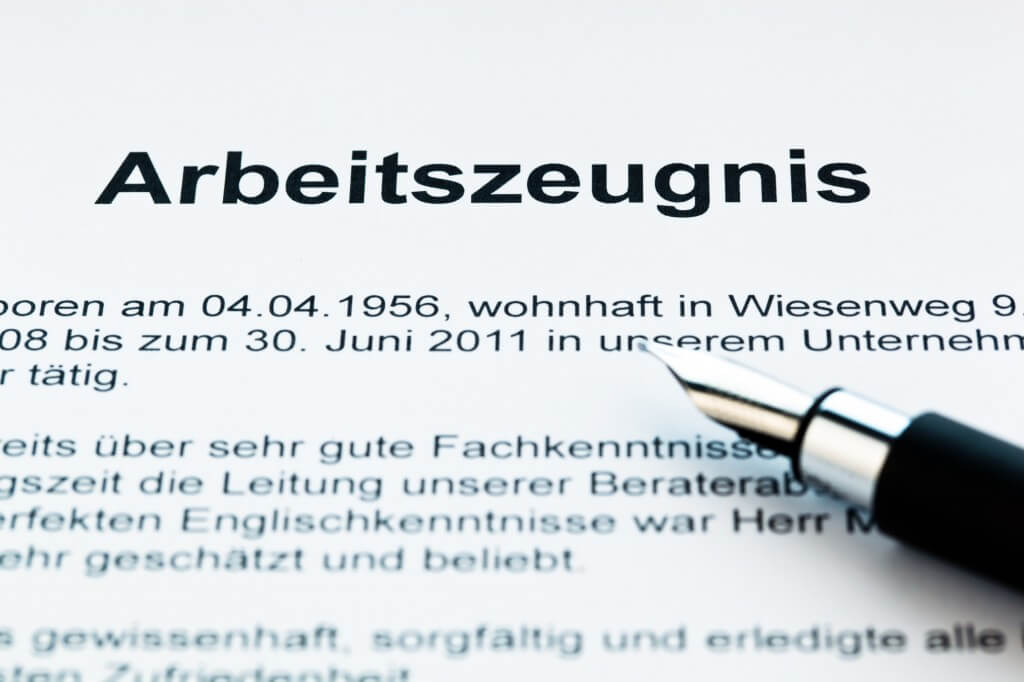 Alternativen Zeugnis Beweise Arbeitserfahrung