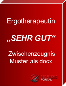 Musterzeugnis Ergotherapeutin Note 1