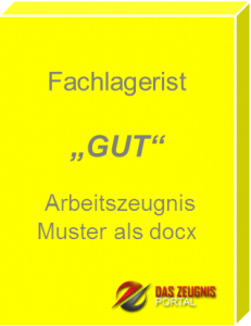 Musterzeugnis Fachlagerist Note 1