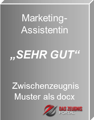 Musterzeugnis Marketing Assistentin Note 1