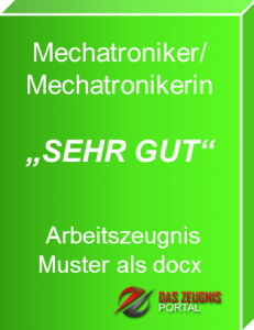 Musterzeugnis Mechatroniker Note 1