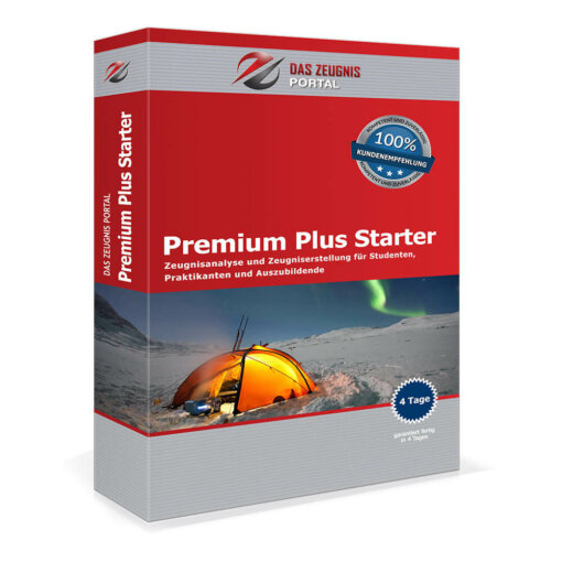 Premium Plus Starter EXPRESS - Zeugnisanalyse und Zeugniserstellung