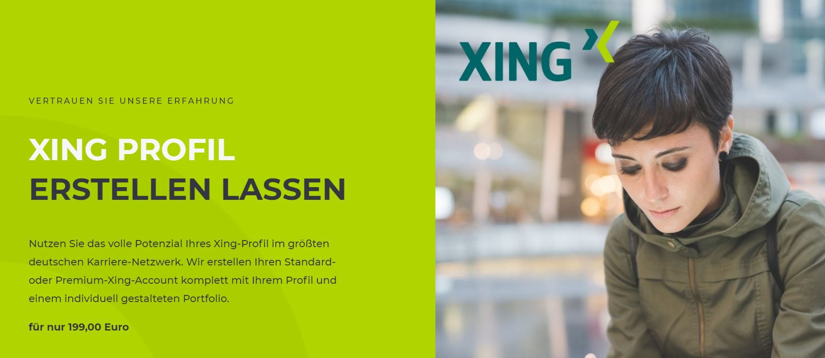 XING Profil erstellen lassen